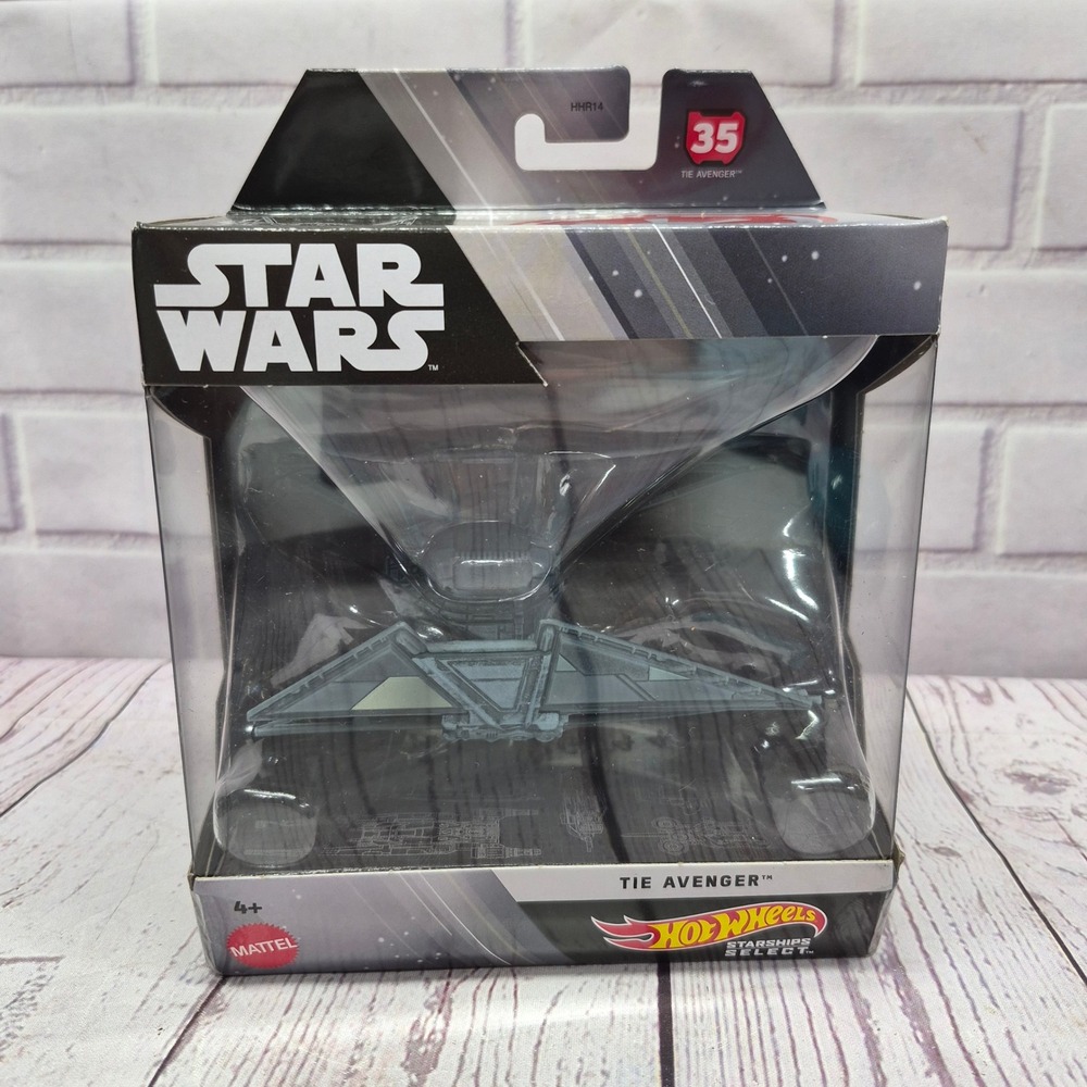Hot Wheels Starships Select Star Wars TIE Avenger Die-Cast Vehicle #35 HHR14